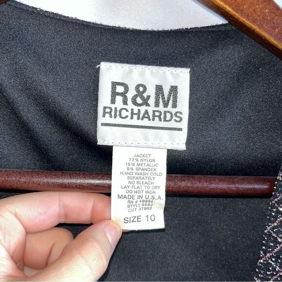 Women's Vintage R&M Richards Sparkly Blazer - Picture 4 of 6
